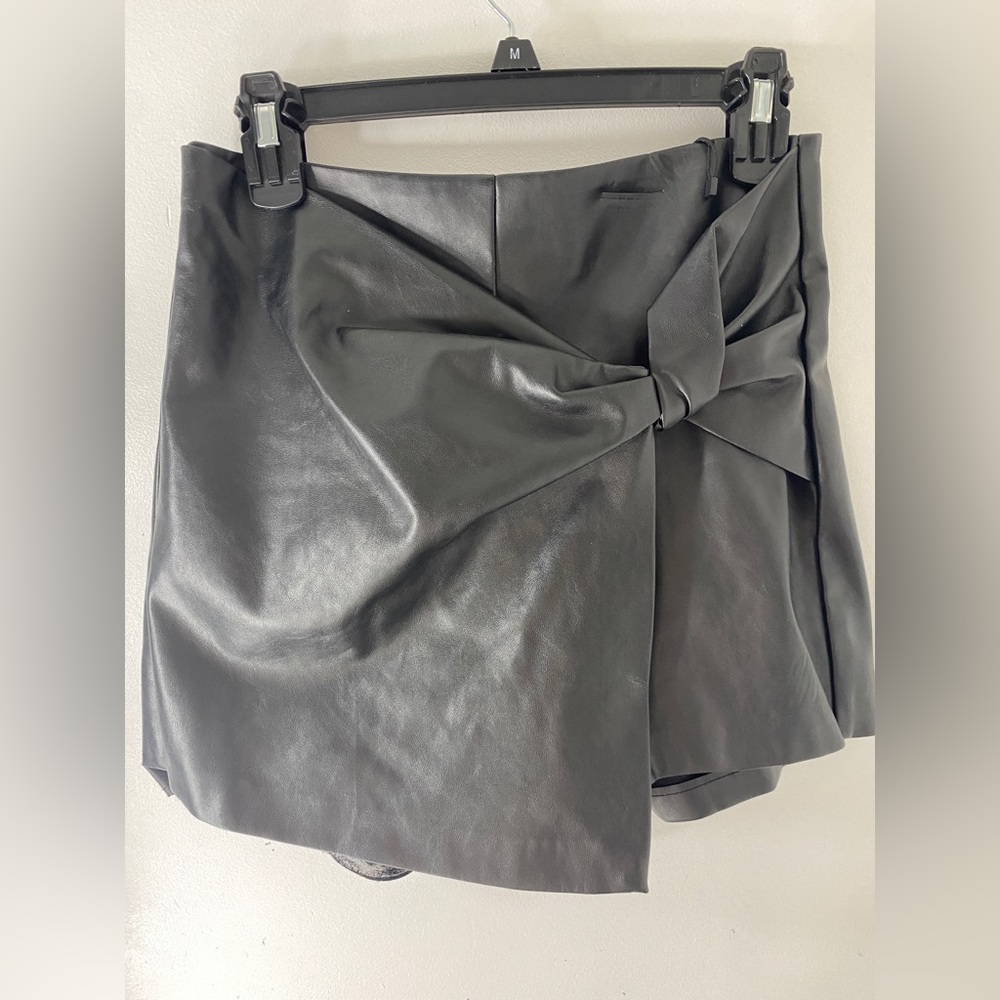 Zara leather skort